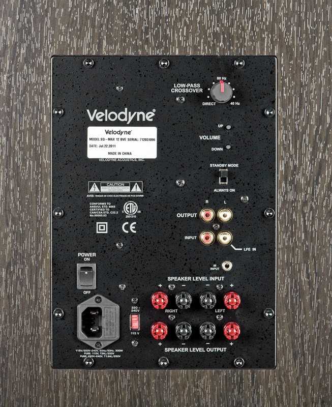 Subwoofer (Home) Velodyne EQ-Max8, Velodyne EQ-Max10, Velodyne EQ-Max12 im Test , Bild 4