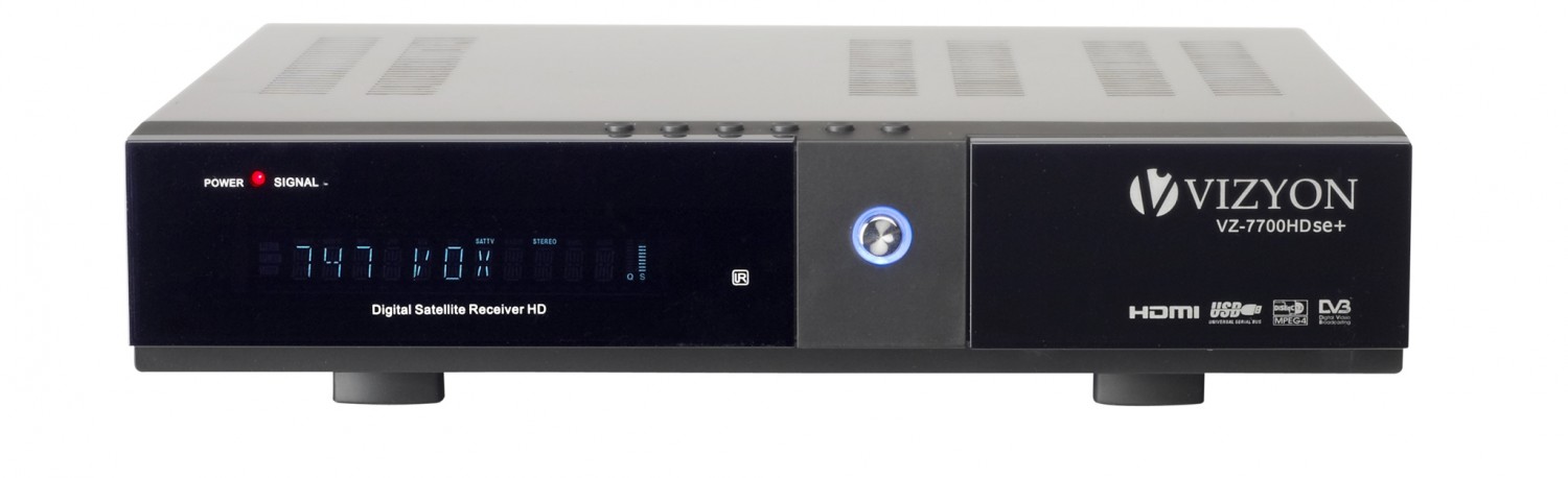 Netzwerkspezialist: Vizyon VZ-7700HDse+, Bild 1 Sat Receiver ohne Festplatte Vizyon VZ-7700HDse+ im Test, Bild 1
