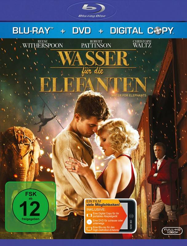 Wasser für die Elefanten: Wasser für die Elefanten (Fox), Bild 1 Blu-ray Film Wasser für die Elefanten (Fox) im Test, Bild 1