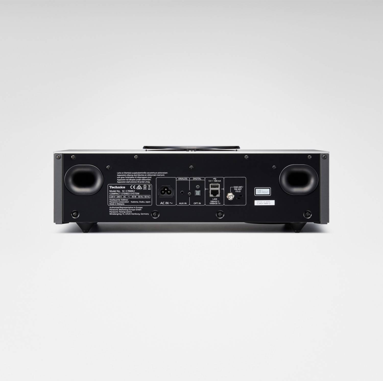 Design-Streaming-Anlage mit CD-Player: Technics SC-C70MK2, Bild 3 Wireless Music System Technics SC-C70MK2 im Test, Bild 3