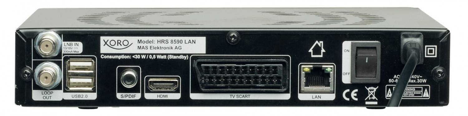 Sat Receiver ohne Festplatte Xoro HRS 8590 LAN im Test, Bild 4