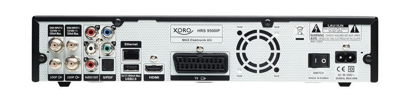 Sat Receiver ohne Festplatte Xoro HRS 9500IP im Test, Bild 2