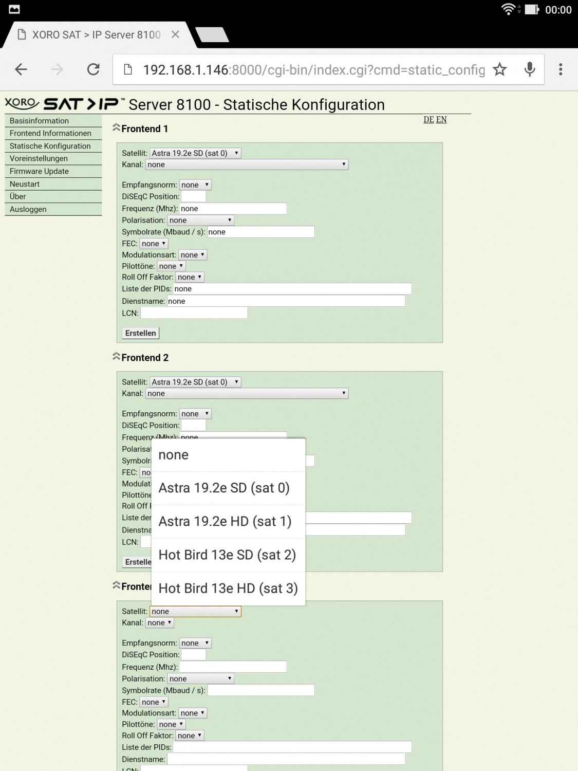 Sat Receiver ohne Festplatte Xoro Sat>IP Server 8100 im Test, Bild 2