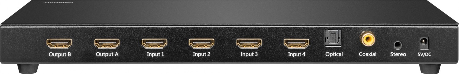 HDMI-Jongleur: Goobay Ultra HDMI Matrix 4 x 2, Bild 2 Zubehör Heimkino Goobay Ultra HDMI Matrix 4 x 2 im Test, Bild 2