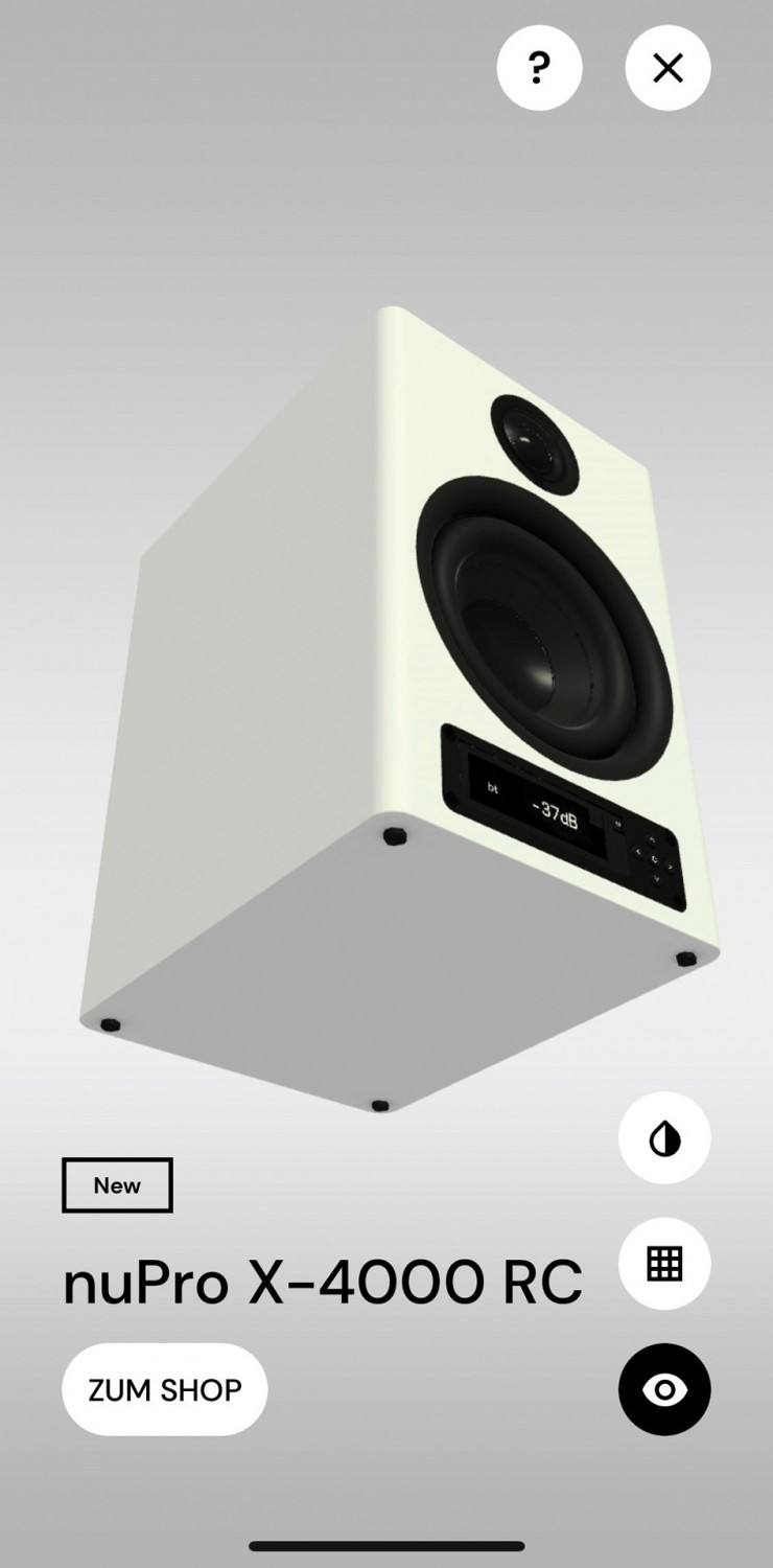 HiFi-Kauf per Augmented Reality: Nubert nuReality, Bild 2 Zubehör HiFi Nubert nuReality im Test, Bild 2