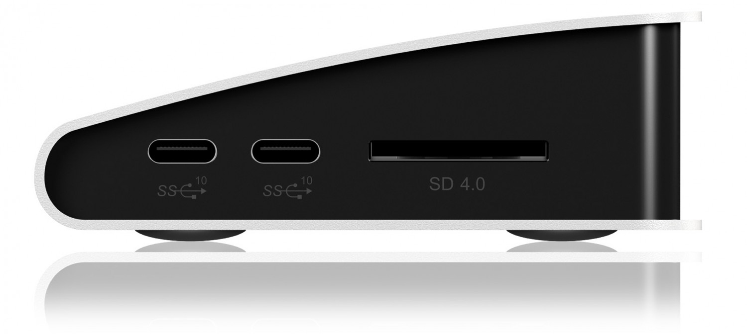 Anschlussfreudig: Icybox DK2801-TB3, Bild 2 Zubehör Tablet und Smartphone Icybox DK2801-TB3 im Test, Bild 2