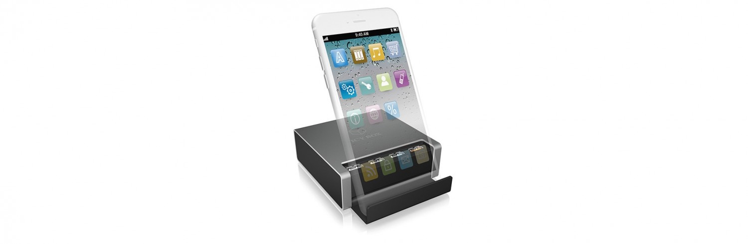Intelligentes Laden: Icybox IB-CH405-QC3, Bild 2 Zubehör Tablet und Smartphone Icybox IB-CH405-QC3 im Test, Bild 2