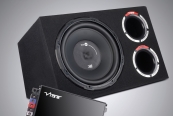 Car-Hifi Subwoofer Gehäuse Vibe SlickCBR12-V7, Vibe Powerbox400.1M-V7 im Test , Bild 1