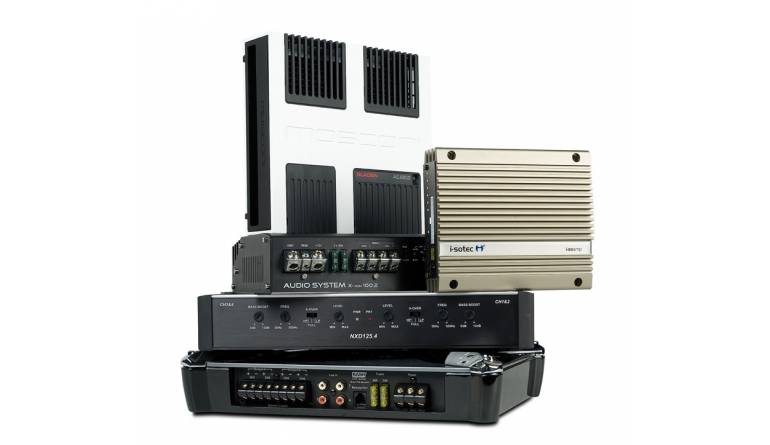 Vergleichstest: 6 kompakte Endstufen im Test, Bild 1 Car-HiFi Endstufe 4-Kanal: 6 kompakte Endstufen im Test, Bild 1