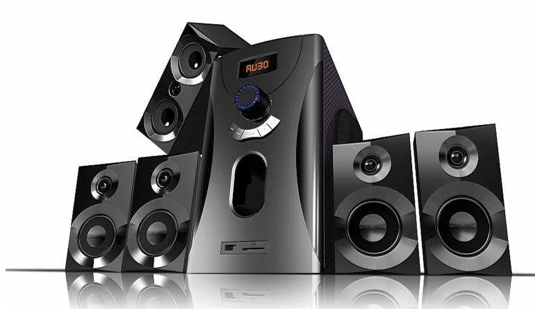 Surround-Sound: Auvisio Home Theater Sound System ZX1519, Bild 1 Lautsprecher Surround Auvisio Home Theater Sound System ZX1519 im Test, Bild 1