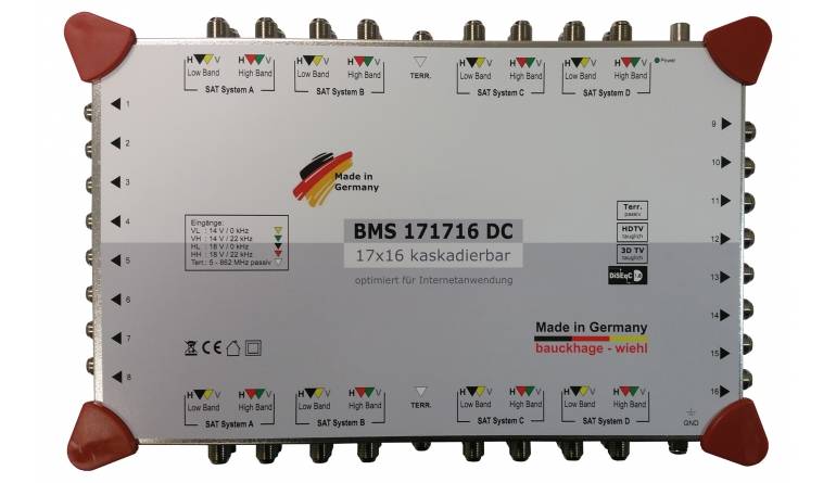 Sat-Anlagen Bauckhage BMS1717x Multischalter im Test, Bild 1