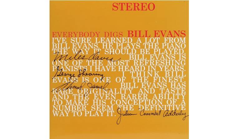 Bill Evans – Everybody Digs Bill Evans: Bill Evans – Everybody Digs Bill Evans (Doxy), Bild 1 Schallplatte Bill Evans – Everybody Digs Bill Evans (Doxy) im Test, Bild 1