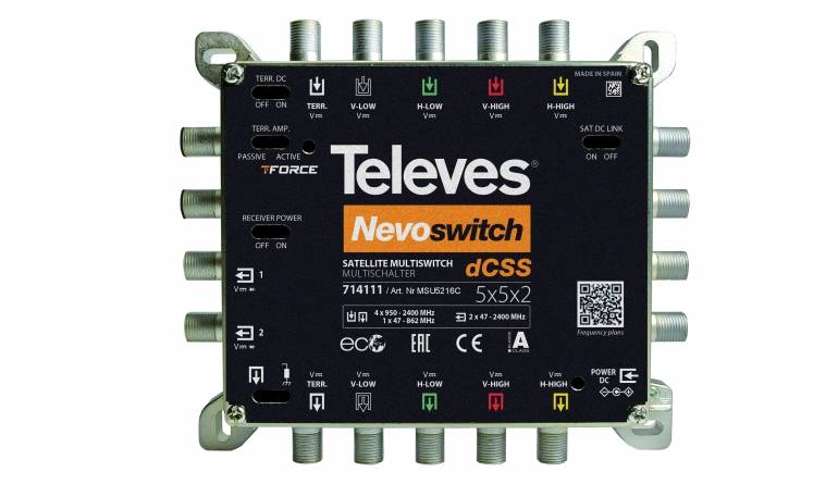 Serientest: Durasat DUR-line MS 58 B, Televes dCSS NevoSwitch MSU5216C, Bild 1 Zubehör Heimkino Durasat DUR-line MS 58 B, Televes dCSS NevoSwitch MSU5216C im Test , Bild 1