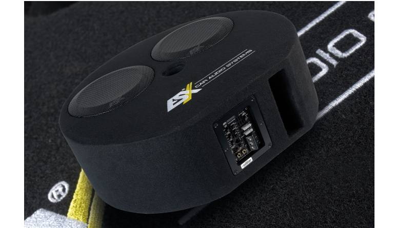 Bass in der Reserveradmulde: ESX DBX800A, Bild 1 Car Hifi Subwoofer Aktiv ESX DBX800A im Test, Bild 1