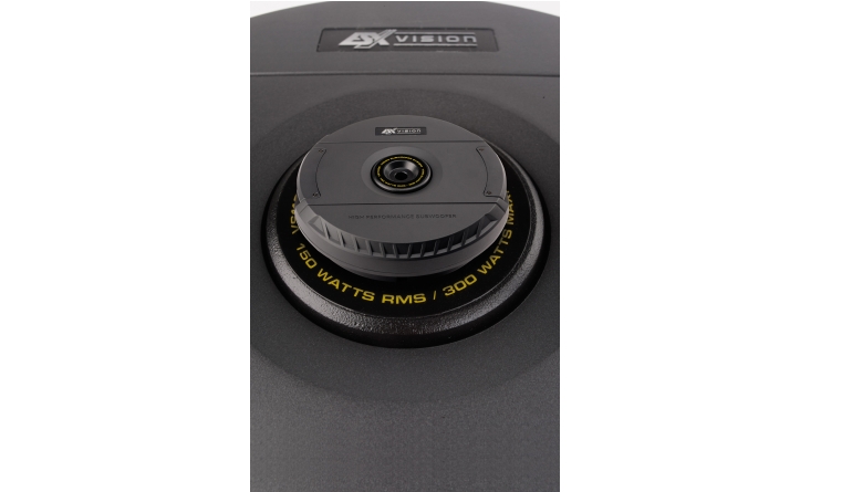 ESX VS1100P – Flaches Bassgehäuse für die Reserveradfelge: ESX VS1100P, Bild 1 In-Car Subwoofer Gehäuse ESX VS1100P im Test, Bild 1