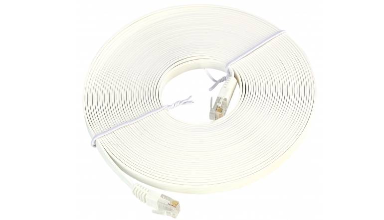 Flach Verlegt: Fibrionic Netzwerkkabel CAT5e, Bild 1 Netzkabel Fibrionic Netzwerkkabel CAT5e im Test, Bild 1