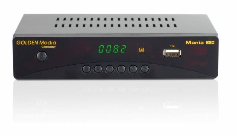 DVB-T Receiver ohne Festplatte Golden Media Mania 820 im Test, Bild 1