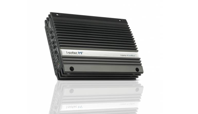 Guter Klang ganz einfach: I-sotec i-soamp 4CoolBlue, Bild 1 Car-HiFi Endstufe 4-Kanal I-sotec i-soamp 4CoolBlue im Test, Bild 1