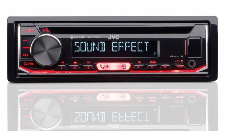 Bluetooth-Radio: JVC KD-T702BT, Bild 1 1-DIN-Autoradios JVC KD-T702BT im Test, Bild 1