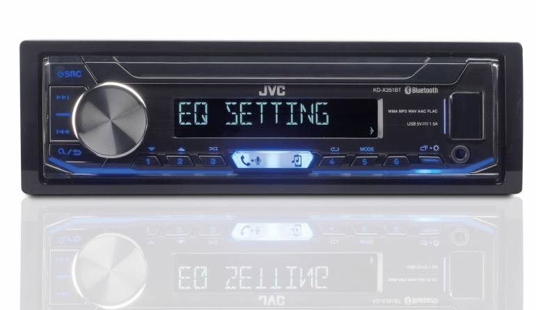 Markenradio zum Hammerpreis: JVC KD-X351BT, Bild 1 1-DIN-Autoradios JVC KD-X351BT im Test, Bild 1