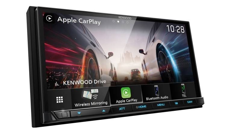 Kenwood DMX8021DABS mit drahtloser Smartphone-Anbindung: Kenwood DMX8021DABS, Bild 1 Moniceiver Kenwood DMX8021DABS im Test, Bild 1
