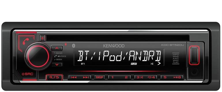 1-DIN-Autoradios Kenwood KDC-BT520U im Test, Bild 1