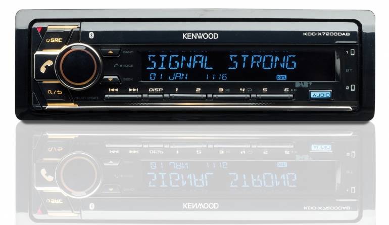 Topmodell: Kenwood KDC-X7200DAB, Bild 1 1-DIN-Autoradios Kenwood KDC-X7200DAB im Test, Bild 1