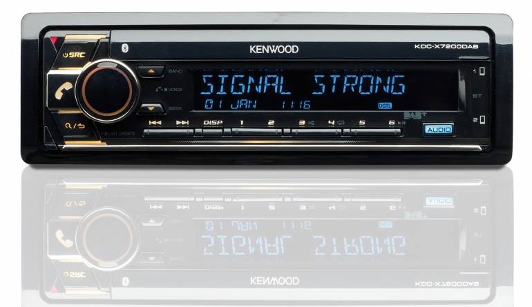 Das 1-DIN-Autoradio KDC-X7200DAB von Kenwood im Test