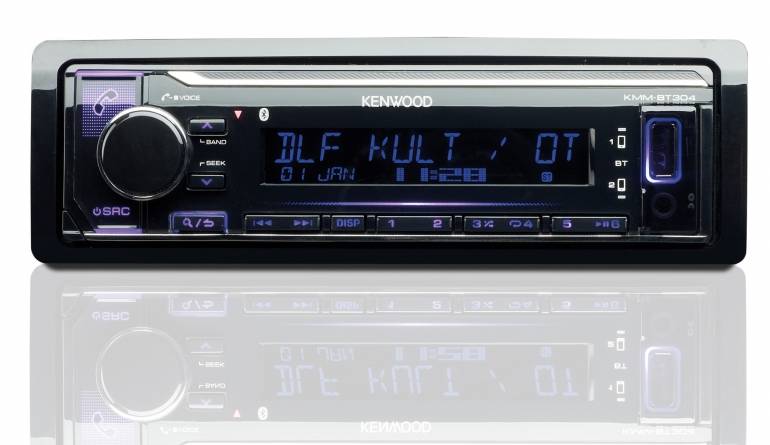 Media-Receiver: Kenwood KMM-BT304, Bild 1 1-DIN-Autoradios Kenwood KMM-BT304 im Test, Bild 1