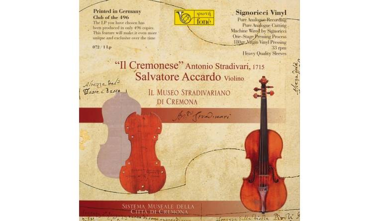 Komponist: Diverse Interpreten: Laura Manzini, Salvatore Accardo - Il Cremonese: Komponist: Diverse Interpreten: Laura Manzini, Salvatore Accardo - Il Cremonese (Fonè), Bild 1 Schallplatte Komponist: Diverse Interpreten: Laura Manzini, Salvatore Accardo - Il Cremonese (Fonè) im Test, Bild 1