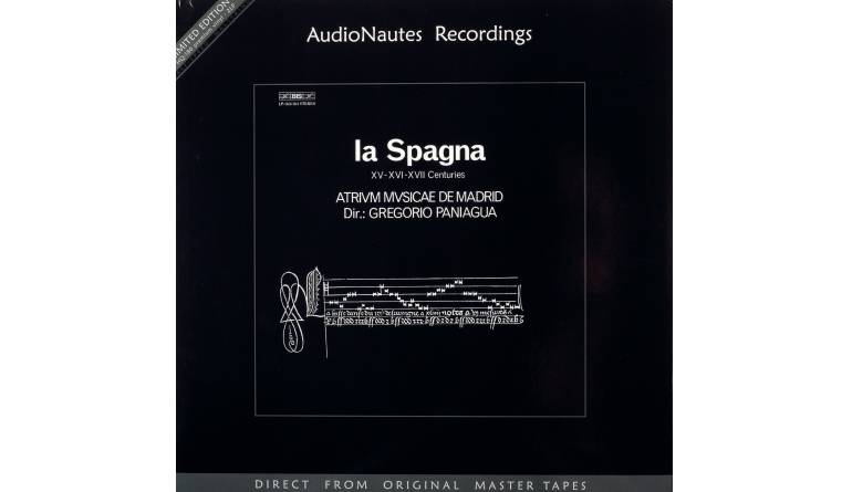 Komponist: n.bek. · Atrium Musicae de Madrid - La Spagna: Komponist: n.bek. · Atrium Musicae de Madrid - La Spagna (Audionautes), Bild 1 Schallplatte Komponist: n.bek. · Atrium Musicae de Madrid - La Spagna (Audionautes) im Test, Bild 1