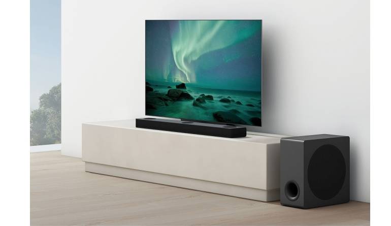 3.1.3-Soundbar von LG mit Subwoofer: LG DS80QY, Bild 1 Soundbar LG DS80QY im Test, Bild 1