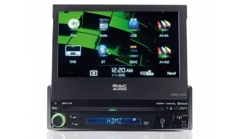 DIN-Moniceiver mit HDMI: Mac Audio Mac 410, Bild 1 1-DIN-Autoradios Mac Audio Mac 410 im Test, Bild 1