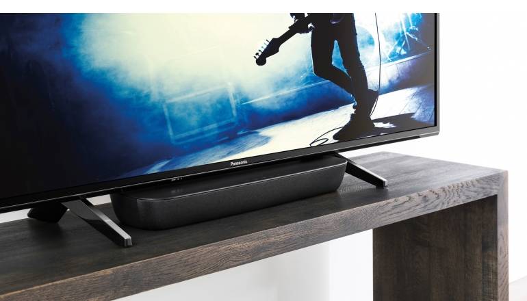 Schmale Soundbar mit kabellosem Subwoofer: Panasonic SC-HTB254, Bild 1 Soundbar Panasonic SC-HTB254 im Test, Bild 1