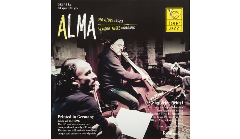 Peo Alfonsi & Salvatore Maiore - Alma: Peo Alfonsi & Salvatore Maiore - Alma (Fone), Bild 1 Schallplatte Peo Alfonsi & Salvatore Maiore - Alma (Fone) im Test, Bild 1