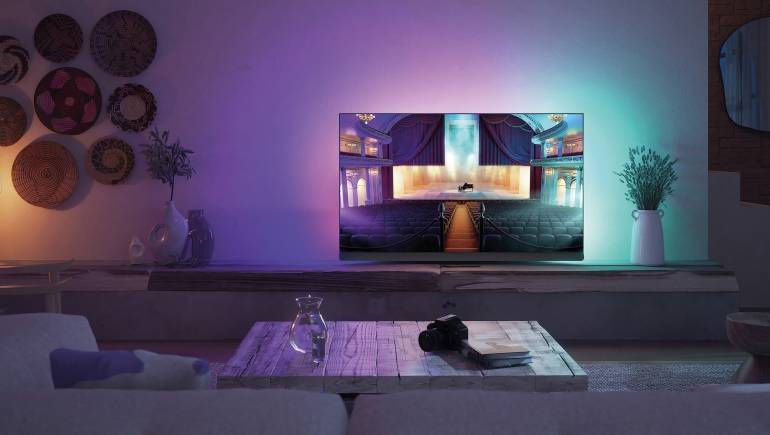 Fernseher Google TV Ultra HD und 8K Philips 65OLED908 im Test, Bild 1
