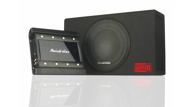 Systemtest: Phoenix Gold Basscase8, Phoenix Gold RX250.1, Bild 1 Car-Hifi Subwoofer Gehäuse Phoenix Gold Basscase8, Phoenix Gold RX250.1 im Test , Bild 1