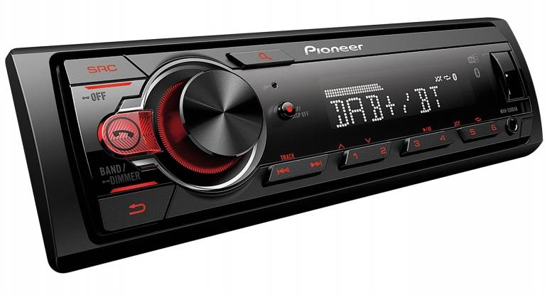 Preiswertes Digitalradio: Pioneer MVH-330DAB, Bild 1 1-DIN-Autoradios Pioneer MVH-330DAB im Test, Bild 1