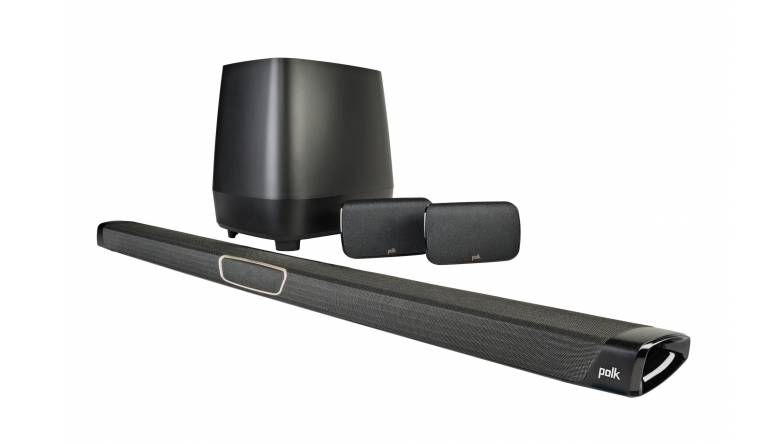 Soundbar mit kabellosem Subwoofer und Surround-Lautsprechern von Polk: Polk Audio Magnifi MAX SR, Bild 1 Lautsprecher Surround Polk Audio Magnifi MAX SR im Test, Bild 1