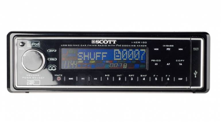 Im Verborgenen: Scott i-XCR 100, Bild 1 1-DIN-Autoradios Scott i-XCR 100 im Test, Bild 1