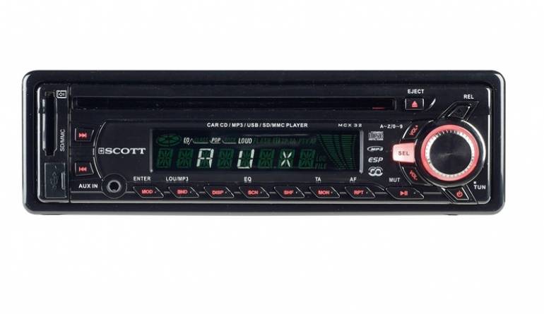 Scott MCX32, Bild 1 1-DIN-Autoradios Scott MCX32 im Test, Bild 1