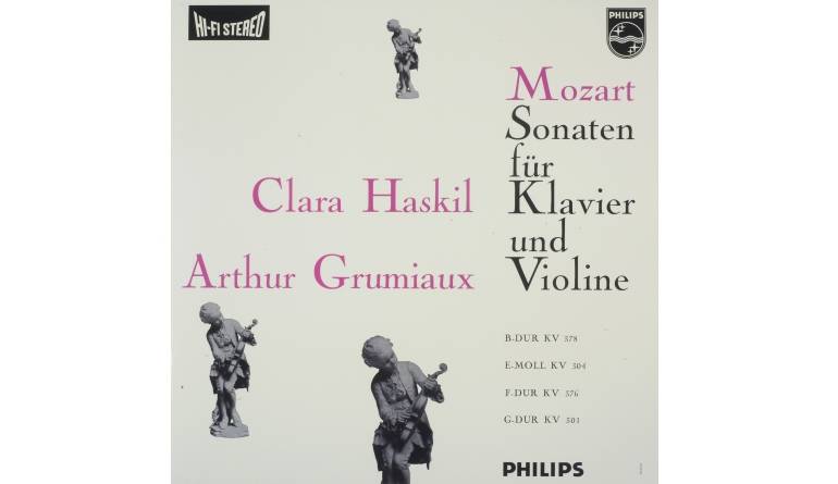 Komponist: Wolfgang Amadeuas Mozart, Interpret: Clara Haskil, Arthur Grumiaux - Sonaten für Klavier und Violine: Sonaten für Klavier und Violine (Philips), Bild 1 Schallplatte Sonaten für Klavier und Violine (Philips) im Test, Bild 1