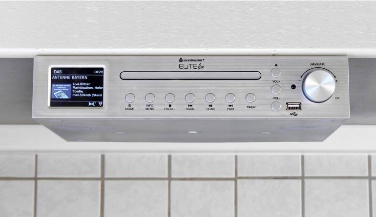 Küchenunterbau- Radio Soundmaster ICD2200SI: Soundmaster ICD2200SI, Bild 1 DAB+ Radio Soundmaster ICD2200SI im Test, Bild 1