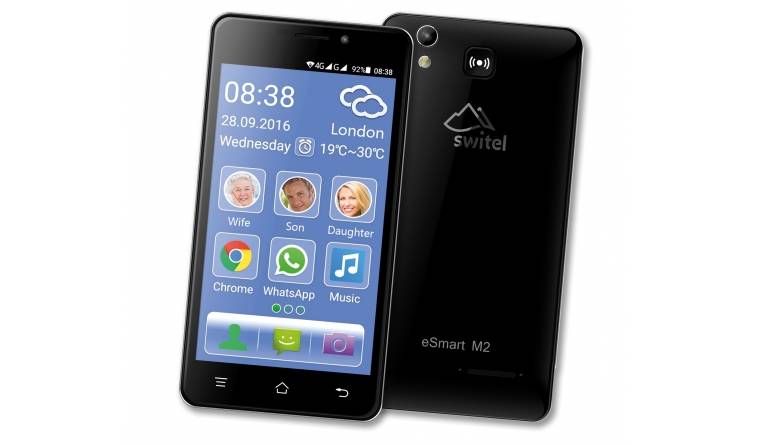 Zwei Gesichter: Switel eSmart M2, Bild 1 Smartphones Switel eSmart M2 im Test, Bild 1