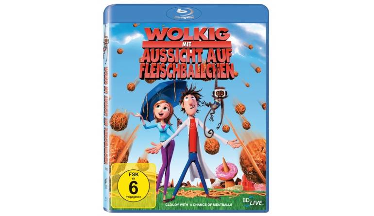 Wolkig, mit Aussicht auf Fleischbällchen 2D: Wolkig, mit Aussicht auf Fleischbällchen 2D (Sony Pictures), Bild 1 Blu-ray Film Wolkig, mit Aussicht auf Fleischbällchen 2D (Sony Pictures) im Test, Bild 1