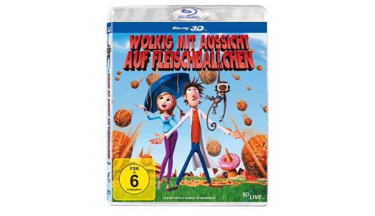 Wolkig mit Aussicht auf Fleischbällchen 3D-Blu-ray: Wolkig mit Aussicht auf Fleischbällchen 3D-Blu-ray (Sony Pictures), Bild 1 Blu-ray Film Wolkig mit Aussicht auf Fleischbällchen 3D-Blu-ray (Sony Pictures) im Test, Bild 1